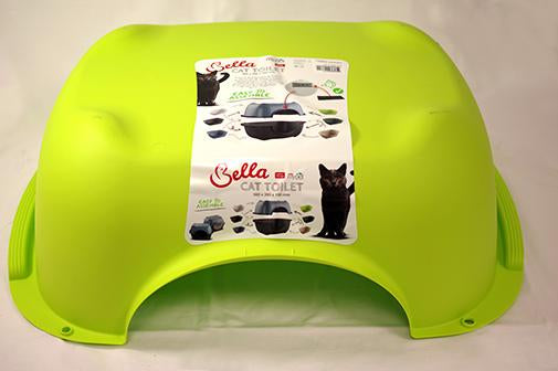 Bella Cat Toilet Arenero gato base o techo verde lima