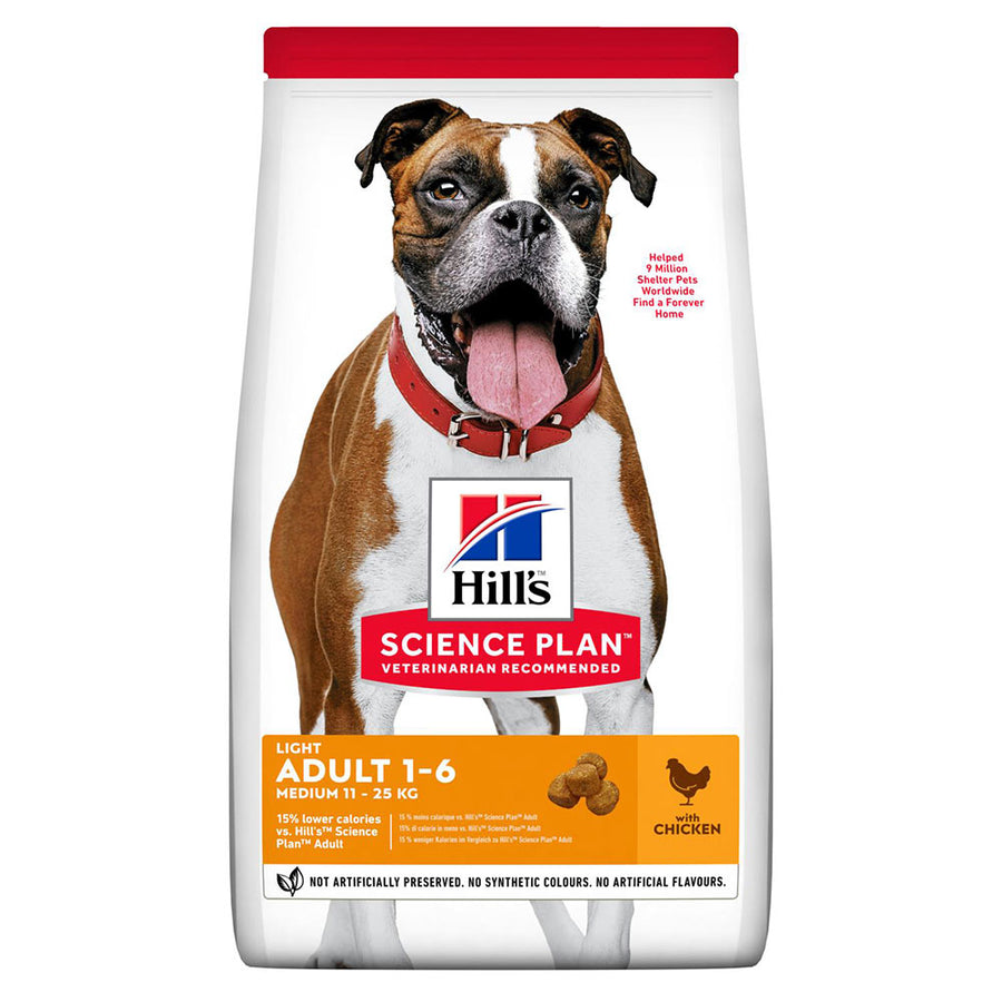HILL'S SCIENCE PLAN Light Medium Alimento para Perros Adultos con Pollo 14kg