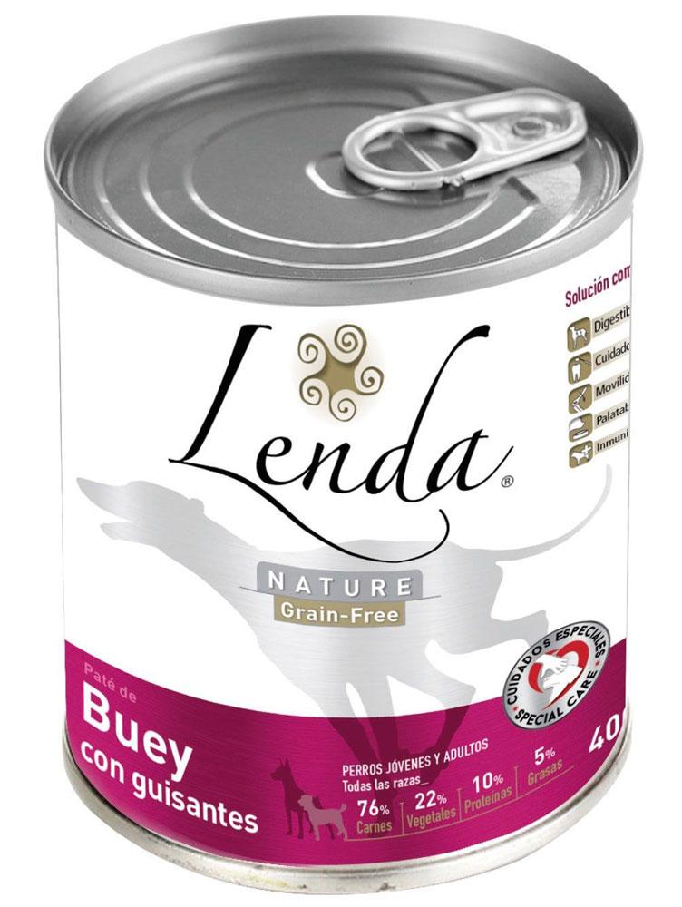 Comida para perros Húmeda Súper Premium Lenda Buey con Guisantes