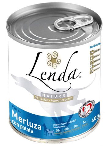 Comida para perros Húmeda Súper Premium Lenda Merluza con Patatas