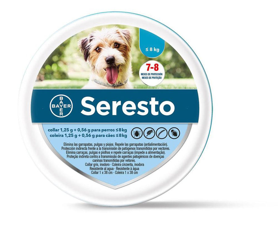 Collar antiparasitario para perro seresto