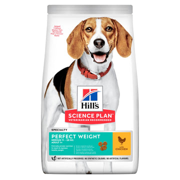 HILL'S SCIENCE PLAN Perfect Weight Medium Alimento para Perros Adultos con Pollo 12kg